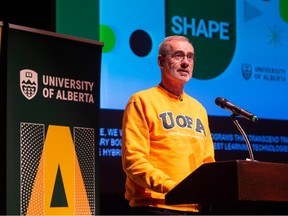 University of Alberta president Bill Flanagan reveals plans on Tuesday, Sept 19, 2023, to expand and boost enrolment by 16,000 students by 2030. -Postmedia