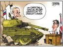 Vladimir Putin launches special military operation to denazify Canada.