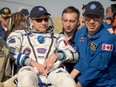 David Saint-Jacques and Raffi Kuyumjian during the astronaut’s return to Earth in 2019 after 204 days aboard the International Space Station.