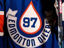 The Edmonton Oilers unveiled their throwback uniforms Tuesday ahead of their Oct. 29 showdown against the Calgary Flames in the NHL Heritage Classic. 