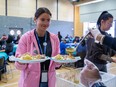 Server at Friendship Feast for Thanskgiving