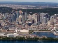 The skyline of Montreal is seen in an aerial view in this file photo.