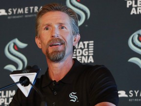 Seattle Kraken head coach Dave Hakstol.