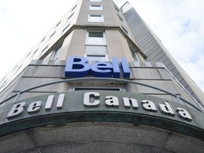BCE Inc. wants the national broadcasting regulator to create a news fund that would provide financial assistance to broadcasters and require foreign streamers to contribute to the subsidy through Canadian content spending. Bell Canada signage is pictured in Ottawa on Wednesday Sept. 7, 2022.