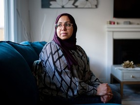 Hanadi Alashi is seen in a portrait at her home in Ottawa, on Friday, Dec. 1, 2023.