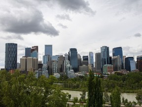 Canada's energy capital, Calgary, is pictured. Alberta just updated its budget for 2023-24 restating an expected surplus on strong commodity prices as the province proves itself to be a bright economic spot among struggling peers.