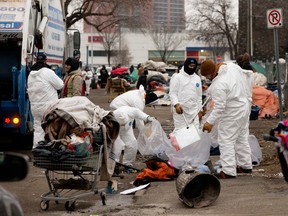 encampment clean-up