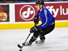 Alex Formenton practises with the London Knights in October 2017. Free Press files