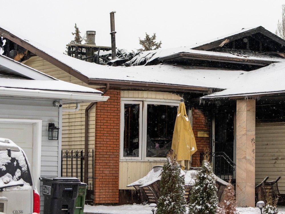 Four people in hospital after early-morning north Edmonton house fire ...