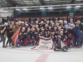 FILE PHOTO: The Brooks Bandits won their third straight Centennial Cup National Junior A Hockey Championship in a row on May 21, 2023 in Portage la Prairie.