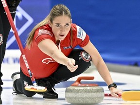 Briane Harris, who throws lead stones for Kerri Einarson’s four-time defending Canadian champion rink, has been ineligible for the 2024 Scotties Tournament of Hearts in Calgary.