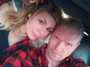 Scottish police have confirmed the death of 24-year-old Claire Leveque of Westlock on Feb. 11, 2024. She is seen with Aren Pearson, who is accused of killing her.
