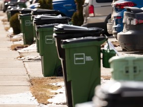 edmonotn green bins on the curb in 2021