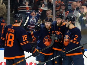 oilers celebrate