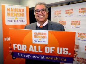 Former Calgary mayor Naheed Nenshi has thrown his hat into the NDP leadership race. Photo taken in Calgary on Monday, March 11, 2024.