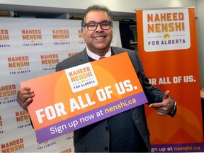 Former Calgary mayor Naheed Nenshi has thrown his hat into the NDP leadership race.