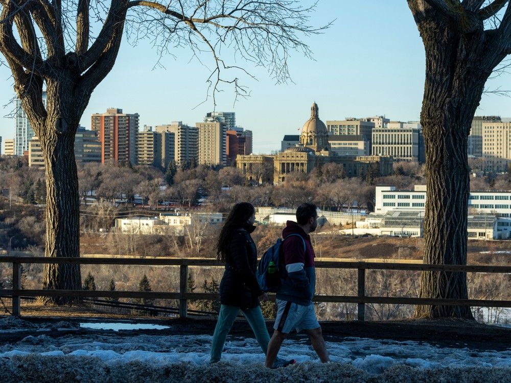 Edmonton Weather Spring winds blow away winter clouds Edmonton Journal