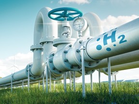 hydrogen pipeline rendering