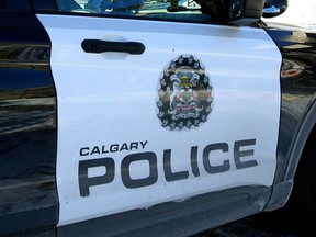 The exterior of a Calgary police vehicle is shown in this file image.