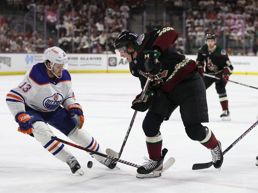 Oilers on losing end of Arizona Coyotes farewell game at Mullett Arena