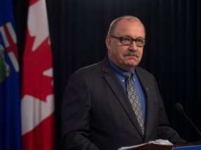 Municipal Affairs Minister Ric McIver introduces legislation to amend the Local Authorities Election Act on April 25.
