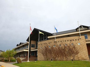 The City of Chestermere main building is shown in Chestermere, east of Calgary on Tuesday, May 28, 2024.