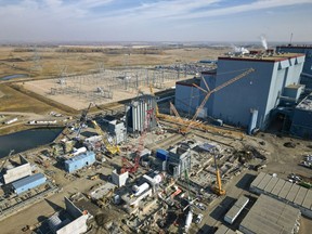 Edmonton-based Capital Power Corp. says it is no longer pursuing a proposed $2.4-billion carbon capture and storage project at its Genesee natural gas-fired power plant. Capital Power's Genesee Power Plant is seen near Edmonton in an Oct. 19, 2022, handout photo.