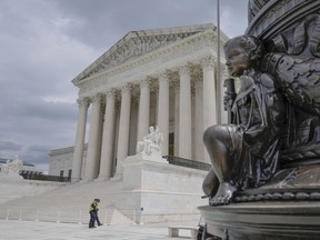 The U.S. Supreme Court is seen, Thursday, April 25, 2024, in Washington.