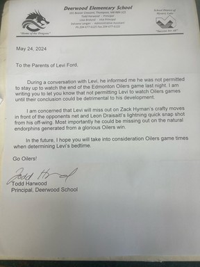 letter to parents