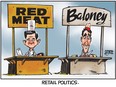 Pierre Poilievre and Justin Trudeau cartoon