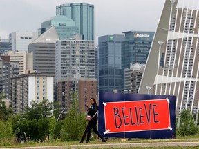 Edmonton Oilers Believe sign