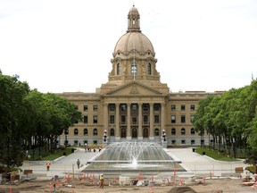 Alberta legislature pool, fountain re-opening on Canada Day