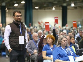 David Parker is shown at the UCP Annual General Meeting in Calgary on Saturday, November 4, 2023.