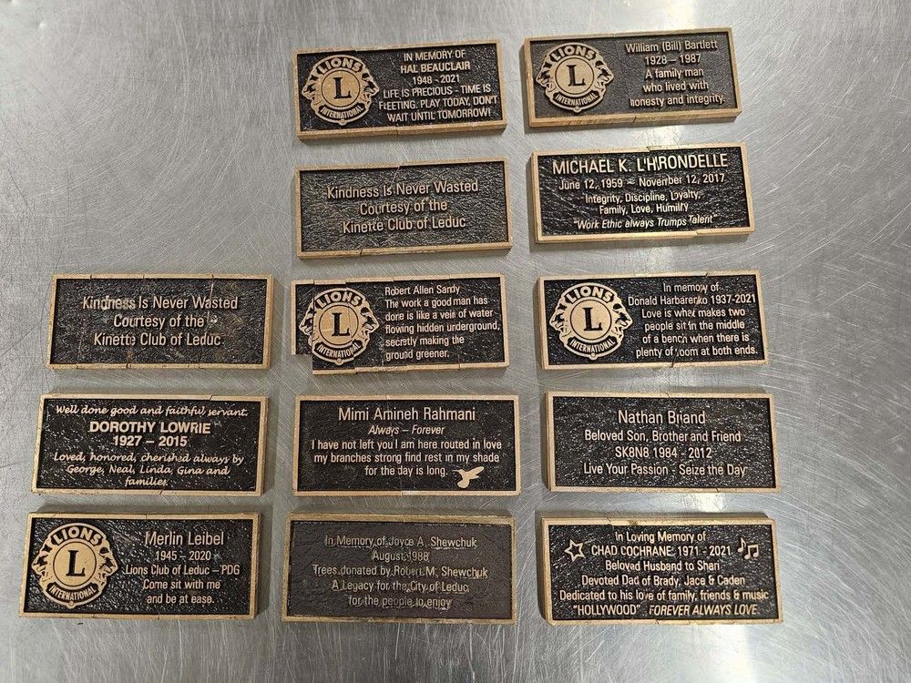 Leduc man arrested after Mounties recover 13 stolen memorial plaques
