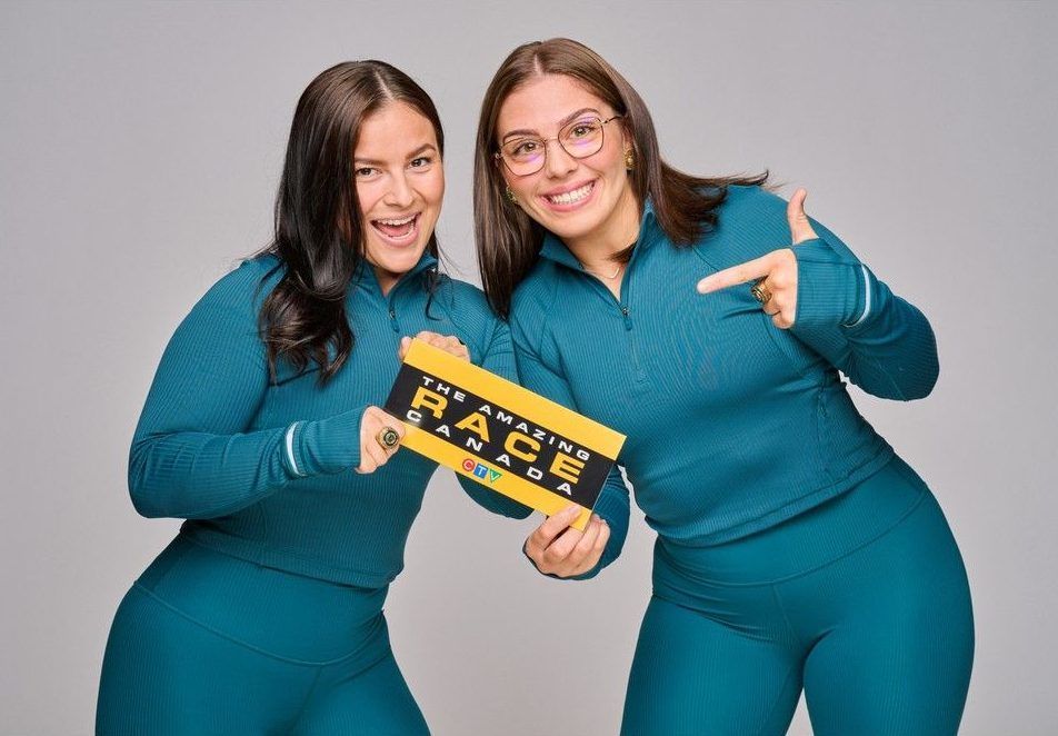 Taylor McPherson, of Calgary, and Edmonton's Katie Mulkay will compete in Season 10 of Amazing Race Canada. Courtesy, CTV.