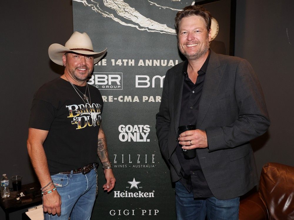 Country music stars Blake Shelton, Jason Aldean to headline Alberta's Big Valley Jamboree 2025