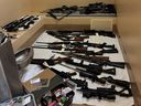 Smoky Lake Royal Mounted Police seized a stolen truck, trailer, snowmobile and 35 shots from a property in Smoky Lake County on March 19, 2025.