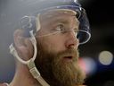 Mattias Ekholm of the Edmonton Oilers (14) is in a phase 2 operation against the Winnipeg Jets at Rogers Place in Edmonton on March 20, 2025.