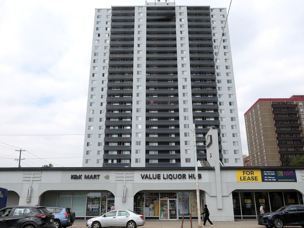 Edmonton police are investigating after a child fell from what they believe was the rooftop of a downtown apartment building on July 2.