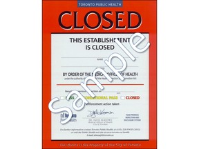 DineSafe notice restaurant inspections