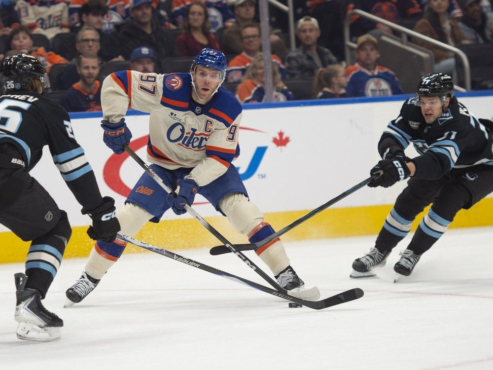 Edmonton Oilers use measuring stick to spank Utah Mammoth young pups