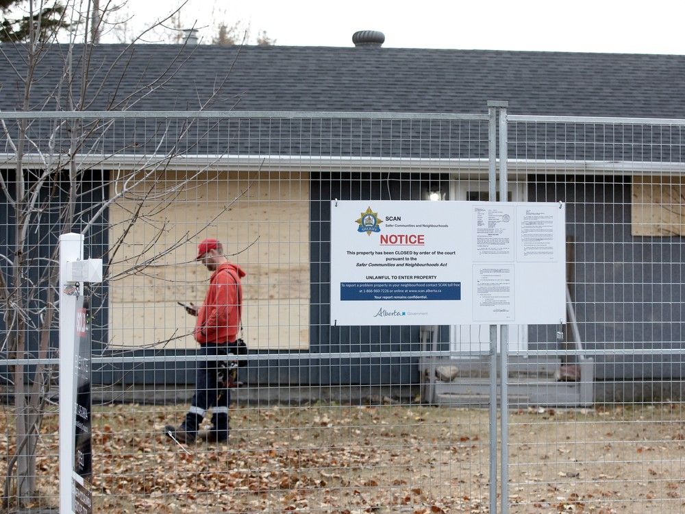 The Alberta Sheriffs shut down a problem property that prompted 40 police visits over the last five months.