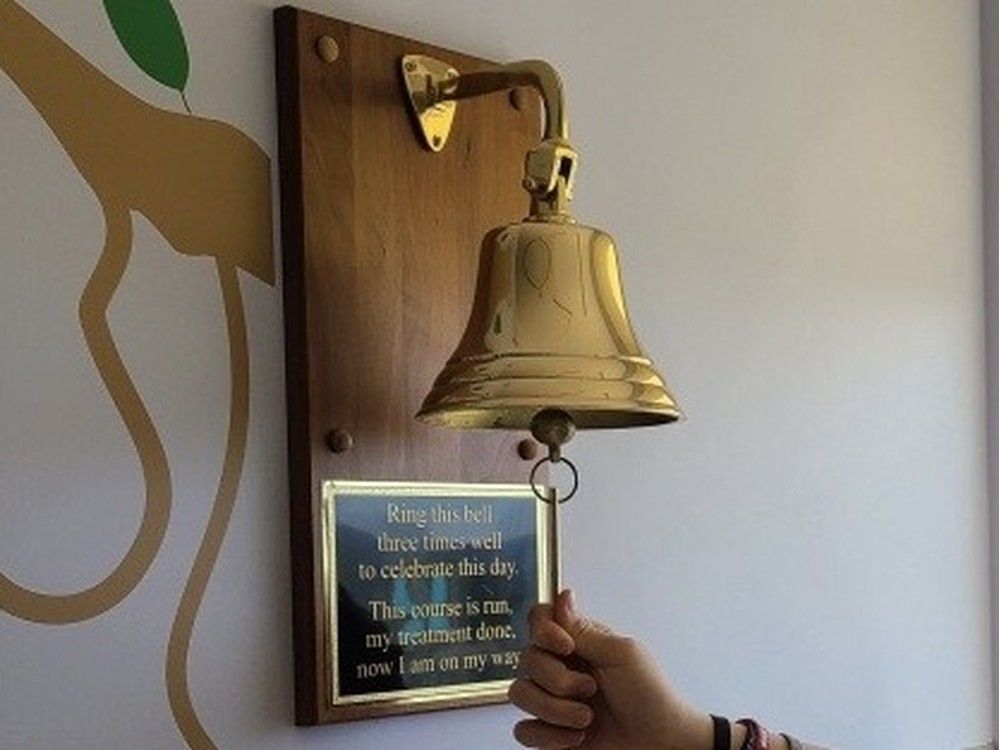 At the toughest moments, patients are encouraged to stick with difficult treatments by the hope it will one day be them ringing the bell.