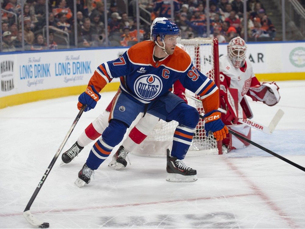 Edmonton Oilers close out five-game homestand with win over Detroit Red Wings