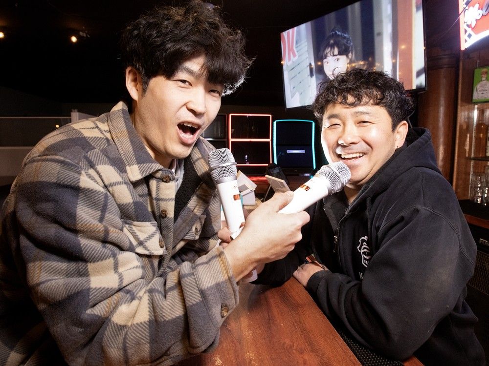 Hyunsoo (Peter) Eun, left, and Deokwoo (Tim) Joo