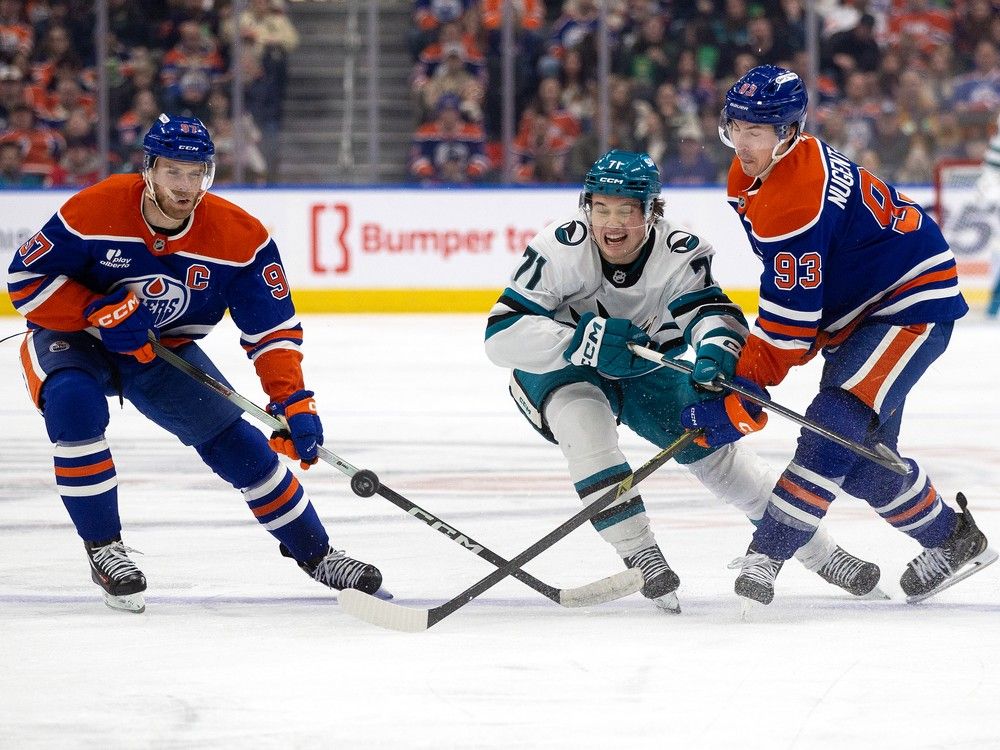 Oilers dig a big early hole against San Jose Sharks