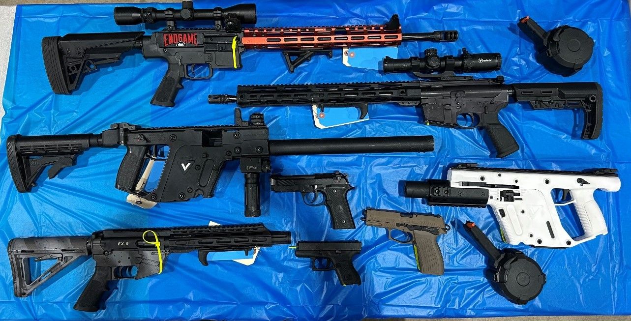 Edmonton Police Service (EPS) officers have charged a 52-year-old man following the seizure of a large cache of illegal firearms.