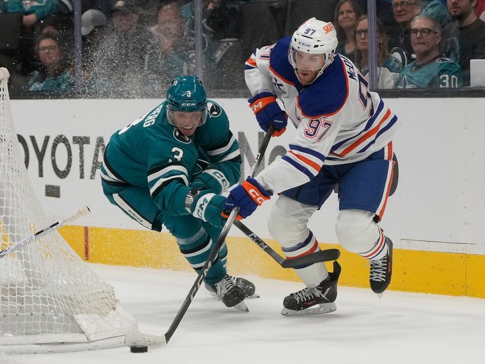 Player grades: Edmonton Oilers with usual horrid defence, lose to San Jose Sharks 5-4