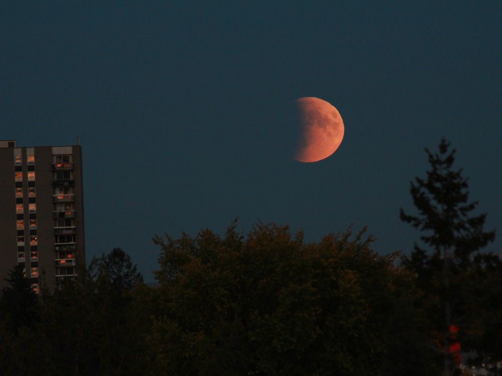Telus World of Science Blood Moon