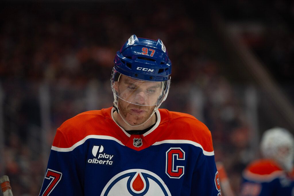 Connor McDavid (97) of the Edmonton Oilers,